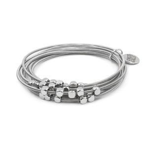 NEW! Kinsley Armelle Metallic-Silver Ory Bracelet